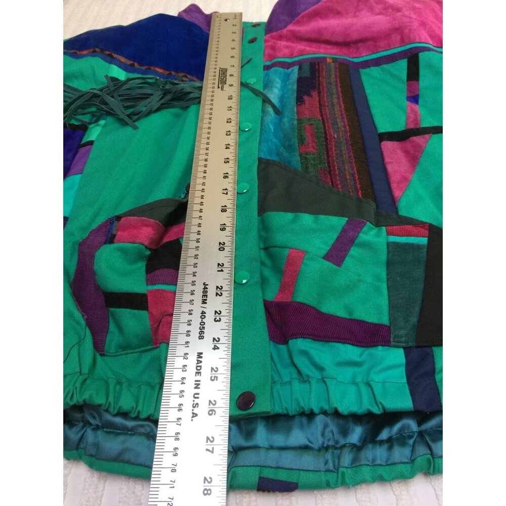 SRF Santa Fe Re-Creation Denver Southwest Womens Medium Navajo Fringe Jacket - Picture 9 of 12